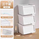 Xitianlong thickened side door storage box household large capacity pure white model three packs