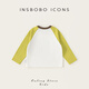INSBOBOINSbobo children's bottoming shirt 2026 spring pure cotton T-shirt boys new baby children's clothing spring and autumn girls' tops white 80