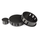 SKT button plug nylon hole plug plastic plug panel hole plug wire hole cover bulkhead plastic hole plug SKT-14 (black and white gray remarks)