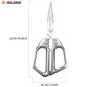 RALERA kitchen special chicken bone scissors thickened stainless steel household scissors for chicken, duck and goose bones, fish and barbecue strong scissors J002-scissors silver