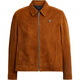 COACH FW25 Suede Slim Fit Point Collar Leather Jacket Men's Brown S
