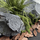 Irregular PU fake stone foam sculpture rockery shopping mall landscaping shooting window hotel green plant landscape stone ornaments yellow 2