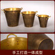 Japanese handmade brass ice bucket insulation bucket outdoor bar beer champagne bucket ice cube bucket ice tea ice wine bucket utensils brass ice bucket trumpet