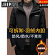 JEEP SPIRIT Jeep Assault Jacket Men's Down Jacket Removable Three-in-One Autumn and Winter Thickened Warm Windproof Jacket Brown S 165 (Recommended 80-110 Jin Jin equals 0.5 kg)