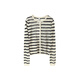 Jessy line Jessy Lai versatile striped slim knitted cardigan for women 2025 autumn new short little sweater light apricot XS