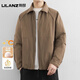 LILANZ official down jacket men's winter trendy brand loose white duck down executive jacket men's solid color warm top W5905 Cocoa-Flagship Model M (about 100~120Jin Jin equals 0.5kg can be worn)