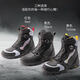 Yakus motorcycle riding shoes motorcycle boots anti-fall real cowhide knob buckle waterproof outdoor riding Vibram bottom anti-slip L60884 black 40