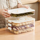 YYIEDERNG Dumpling Freezer Box Refrigerator uses a food-grade special multi-layer tray to hold raw wonton dumplings in a quick-frozen storage box. Transparent color, one layer per cover, about 60 dumplings_anti-stick and anti-freeze.