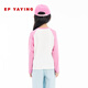 EP YAYING children's clothing 2026 summer girls new cute kitten pattern printed T-shirt long sleeve pink 120