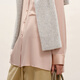 LESSLESSLESSLESSLESSLESS 2026 Spring New Mulberry Silk Straight Loose Long-Sleeved Shirt 2Q1213490 681 Elegant Pink M