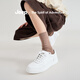 Jeep casual style sneakers for women 2026 spring and summer new style retro simple white shoes light soft sole not tired feet women's shoes white 35