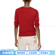 BURBERRY FW25 Solid Color Crew Neck Sweater Women's New Year Gift Red M