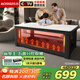 Chigo Electric Heating Table Multifunctional Fire Table Rectangular Heating Table Fire Coffee Table with Lifting Electric Heating Stove Electric Baking Table Stove Stove Heating Stove Heater Household Four-Post Heating Dining Table Best-Selling 1.1 Meter Furnaceless + Voice Lift + Frequency Converter Constant Temperature G11