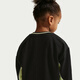Nike Infant French Terry Contrast Color Round Neck Top and Pants Set Spring New Boys NIKE IR7944 010 Black 100cm 3T