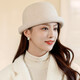 Woodpecker (TUCANO) Wool Fisherman Hat Women's 2025 New Autumn and Winter Cold Big Head Hat Fashion Trend Elegant * Khaki (High Quality - Wool) One Size for Adults (Adjustable Hat Circumference 55-58cm)