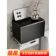 Ermo bathroom toilet paper box toilet tissue box punch-free toilet paper roll paper placement waterproof storage rack wall-mounted round thickened version - black