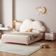 Sanskrit children's bed girl's 1.2m princess bed modern simple cloud bed girl's bed 1.5m single bed bedroom storage bed