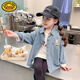 HAL.DUCK Girls' Denim Shirt Spring and Autumn 2026 New Children's Clothing Autumn Style Baby Long-Sleeved Top Autumn Shirt Blue 90 Recommended height 80-90
