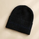Hengyuanxiang Autumn and Winter Rabbit Wool Hat Women's Korean Style Trendy Casual Versatile Baotou Hat Warm Knitted Pile Hat Women Black One Size