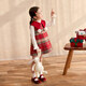 LUSON Children's Clothing Baby Plaid Red Woolen Dress Female 2026 New Girls New Year Princess Tank Top