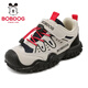 BOBDOG Children's Shoes Boys Mesh Sports Shoes 2026 Spring New Big Children Boys Casual Shoes Children's Shoes Women Light Rice/Black 30 Suitable for Feet Length 18.3CM