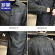 ROMON American fashion brand leather jacket men's autumn 2026 new retro trendy high-end motorcycle leather jacket top black XL
