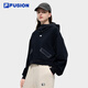 FILA FUSION Fila trendy brand women's hooded sweatshirt 2025 spring fashion loose knitted top
