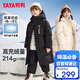 Duck children's down jacket boys and girls winter new long over-the-knee medium and large children's wear extreme cold parent-child jacket HR