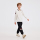 Hush Puppies children's clothing children's boys 2025 autumn new t-shirt simple classic casual versatile digital long-sleeved polo shirt original white 170 cm