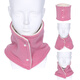 Aoyanlai new product double-layer thickened Austrian velvet scarf for men and women to keep warm and protect the neck, pink (double-sided)