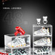Transparent shoe box Fully transparent magnetic acrylic shoe box Simple style AJ sneaker display storage box thickened version Upgraded fully transparent thickened magnetic side opening 10 pieces 0x0x0cm