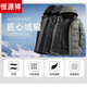 Hengyuanxiang Winter Glossy No-Wash Down Jacket Men's Medium and Long Season White Duck Down Thickened Cold Hooded Jacket Black M 170/84A
