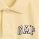 GAP boys 2026 spring new cotton embroidered logo pique short-sleeved polo shirt children's US version 884299