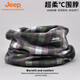 JEEP SPIRITJEEP neck gaiter men's winter warm neck scarf men's cycling windproof and cold protection mask women's outdoor sports neck scarf plaid purple green