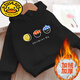 G.duck children's sweatshirt men's velvet thickened parent-child wear for a family of three mother and daughter winter clothing new baby girl warm clothes SAY white combed cotton-velvet thickened 130 40-50Jin Jin equals 0.5 kg