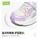 Snafy Girls Casual Shoes Spring Children's Mesh Breathable Sports Shoes Little Girls Light Outdoor Shoes Purple/White 27