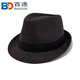 Baidie agent hat woolen high-end senior citizen hat men's hat season jazz hat autumn middle-aged elderly felt hat sun hat woolen hat black one size
