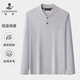Langdeng men's wool T-shirt 2025 autumn and winter new warm business middle-aged knitted top