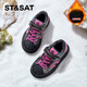 Saturday children's shell shoes plus velvet girls' cotton shoes autumn and winter 2026 new children's casual sneakers warm shoes cherry blossom pink/plus velvet 26 inner length of the shoe is about 16.6cm