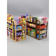 
Timini Mini Simulation Small Supermarket Four-sided Shelves Drinks Foods Playing Snacks 3-6 Years Old Children Playing House Toys Small Items Deluxe Edition - 107-Piece Set [Girls - Mini Supermarket