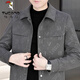 Woodpecker (TUCANO) Lapel Jacket Woolen Jacket Men's Spring and Autumn New Medium Thick Jacket Plus Velvet High-Quality Light Business Large Size Men's Gray Velvet Thickened L (115-130Jin Jin equals 0.5 kg)