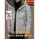 LILANZ 2025 new winter men's thickened down jacket short casual hooded extreme cold winter warm jacket black removable hood M 170 (100-120Jin Jin equals 0.5 kg)