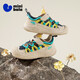 Minibala (minibala) 50% off children's shoes, boys' sports shoes, spring new children's wear-resistant, cushioning and anti-collision casual shoes for girls, outdoor, blue, size 24, suitable for feet 13.8-14.3cm long