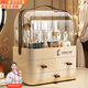 First concept of cosmetic storage box, skin care product dust-proof storage box with lid, drawer-type large-capacity dressing table storage rack, three layers, cream white