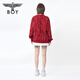 BOY LONDON New Year Pomegranate Red Contrast Letters Pullover 2026 Spring New Sweater N60000 Red L