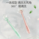 可菲尼（cofene）宝宝硅胶勺子婴儿餐具辅食勺新生儿喂水果泥喂米粉吃饭软勺全硅胶 薄荷绿（2只装）+收纳盒