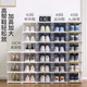 Yusenyi square transparent moisture-proof and installation-free removable shoe box organizer sneakers dust-proof foldable shoe rack three-layer transparent model three-layer transparent model