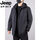 JEEP SPIRIT Jeep international brand middle-aged men's winter large size mid-length down jacket plus fat plus size daddy outfit removable black #816 3XL recommended 170-180Jin Jin equals 0.5kg Select