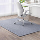 Fantasy modern simple resizable computer chair non-slip floor mat computer desk swivel chair special carpet for study office light smoke gray TP single stripe often 6mm 200x300CM