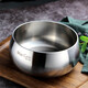 Qiao Bo Lai cold noodle bowl stainless steel instant noodle bowl MG04 three-layer composite stainless steel large bowl Fahai bowl steel bowl instant noodles 14CM bowl